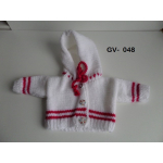 Vest wit met vlinder